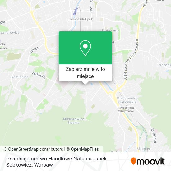 Mapa Przedsiębiorstwo Handlowe Natalex Jacek Sobkowicz