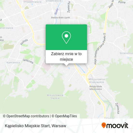 Mapa Kąpielisko Miejskie Start