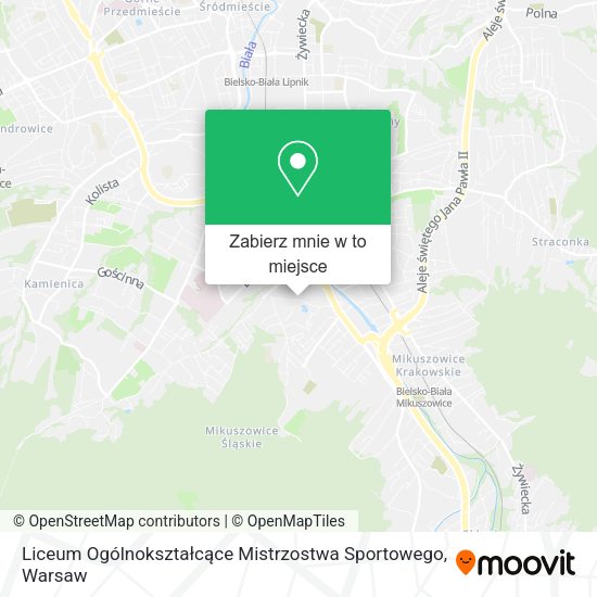 Mapa Liceum Ogólnokształcące Mistrzostwa Sportowego