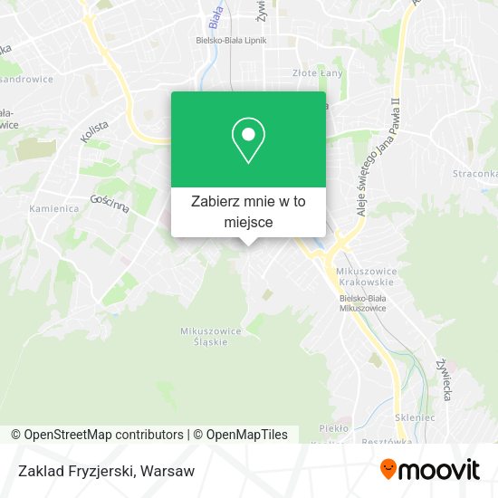 Mapa Zaklad Fryzjerski