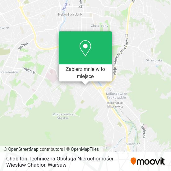 Mapa Chabiton Techniczna Obsługa Nieruchomości Wiesław Chabior