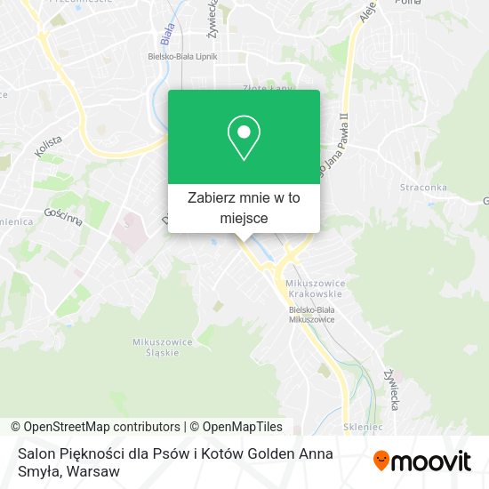 Mapa Salon Piękności dla Psów i Kotów Golden Anna Smyła