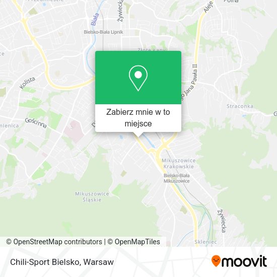 Mapa Chili-Sport Bielsko