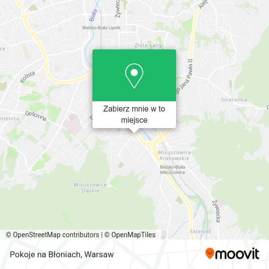 Mapa Pokoje na Błoniach