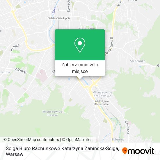 Mapa Ściga Biuro Rachunkowe Katarzyna Żabińska-Ściga