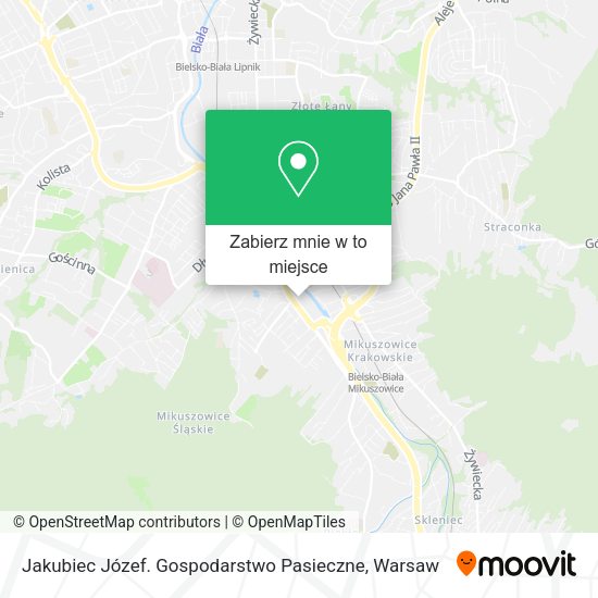 Mapa Jakubiec Józef. Gospodarstwo Pasieczne