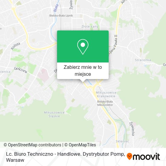 Mapa Lc. Biuro Techniczno - Handlowe. Dystrybutor Pomp