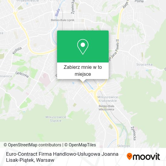 Mapa Euro-Contract Firma Handlowo-Usługowa Joanna Lisak-Piątek