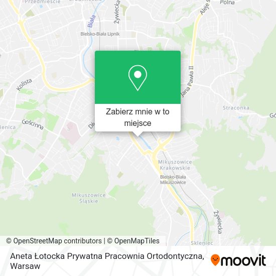 Mapa Aneta Łotocka Prywatna Pracownia Ortodontyczna