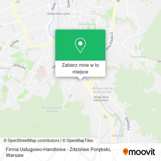 Mapa Firma Usługowo-Handlowa - Zdzisław Porębski