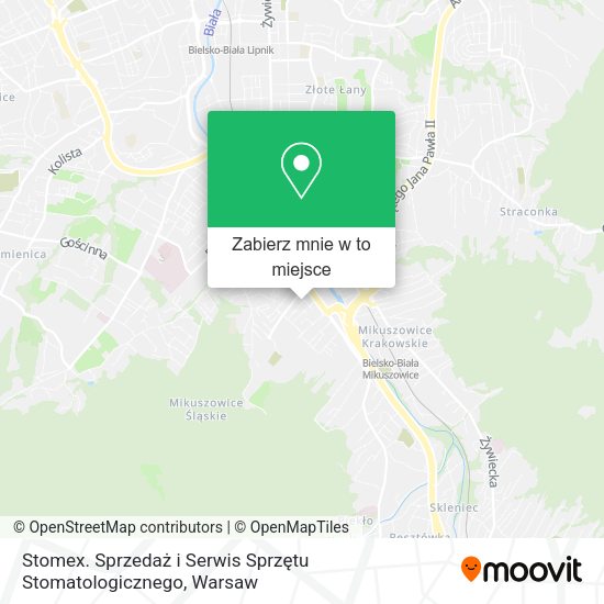 Mapa Stomex. Sprzedaż i Serwis Sprzętu Stomatologicznego