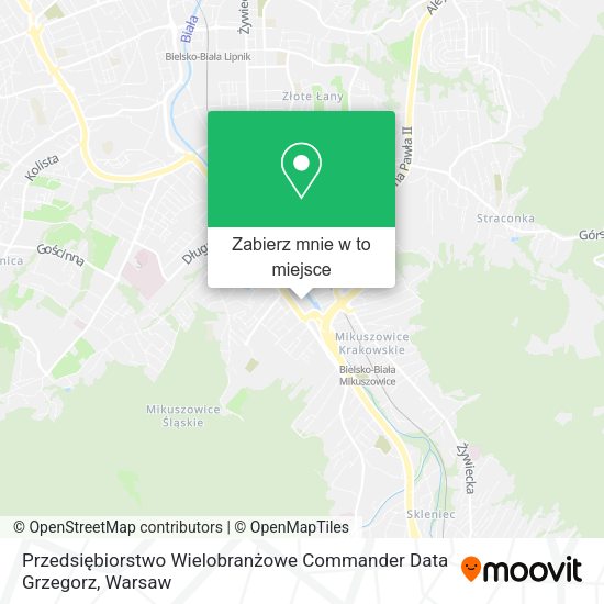 Mapa Przedsiębiorstwo Wielobranżowe Commander Data Grzegorz