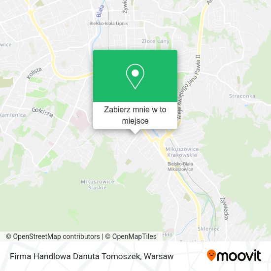 Mapa Firma Handlowa Danuta Tomoszek