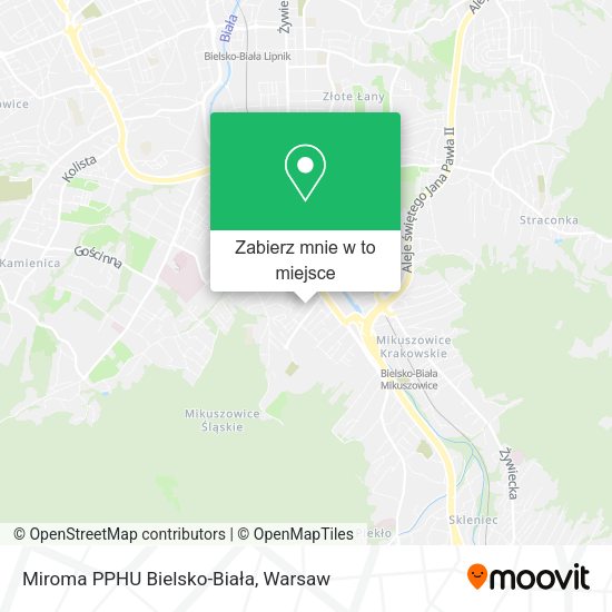 Mapa Miroma PPHU Bielsko-Biała