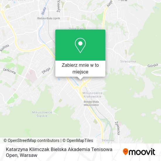 Mapa Katarzyna Klimczak Bielska Akademia Tenisowa Open