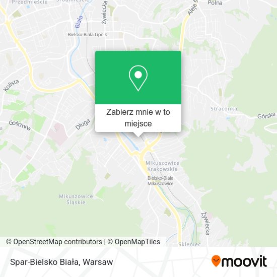 Mapa Spar-Bielsko Biała