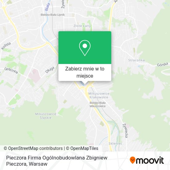 Mapa Pieczora Firma Ogólnobudowlana Zbigniew Pieczora