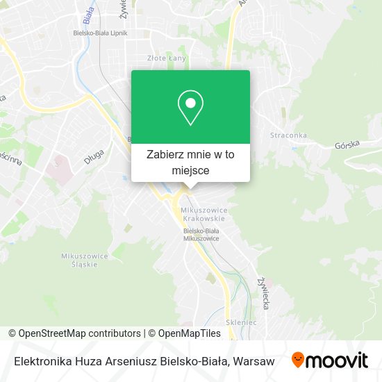 Mapa Elektronika Huza Arseniusz Bielsko-Biała