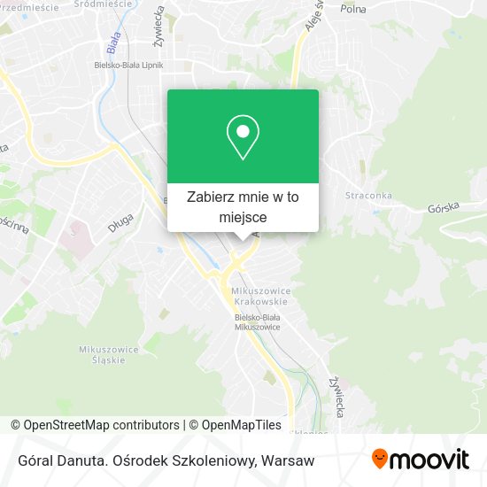 Mapa Góral Danuta. Ośrodek Szkoleniowy