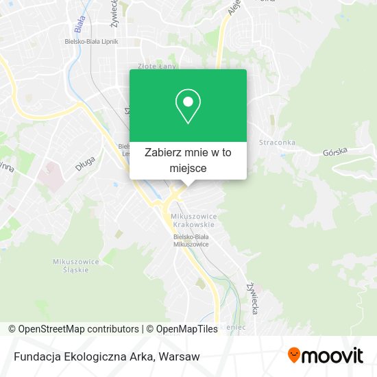 Mapa Fundacja Ekologiczna Arka