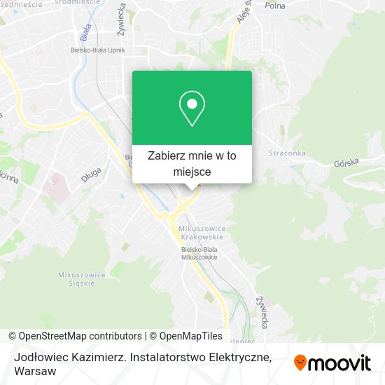 Mapa Jodłowiec Kazimierz. Instalatorstwo Elektryczne