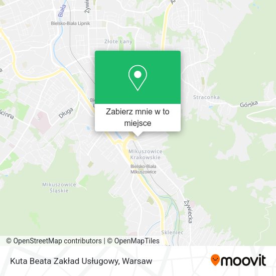 Mapa Kuta Beata Zakład Usługowy