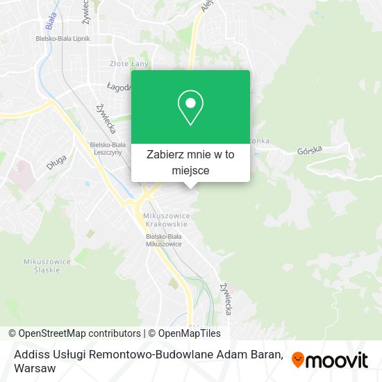 Mapa Addiss Usługi Remontowo-Budowlane Adam Baran