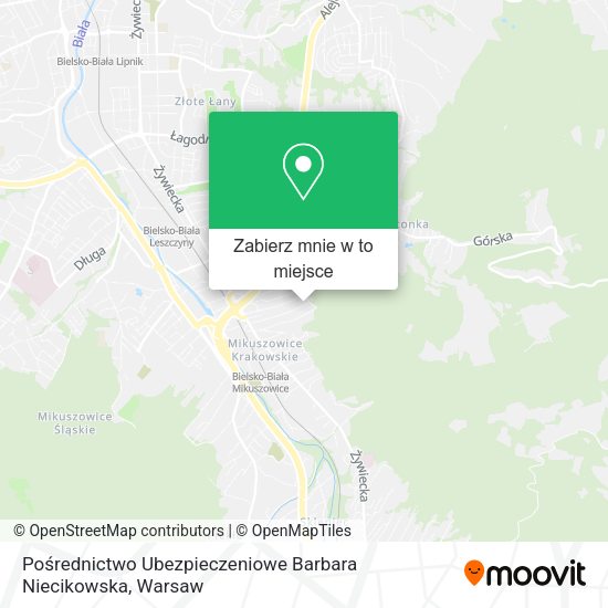 Mapa Pośrednictwo Ubezpieczeniowe Barbara Niecikowska