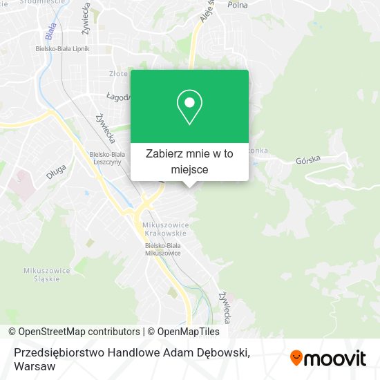 Mapa Przedsiębiorstwo Handlowe Adam Dębowski