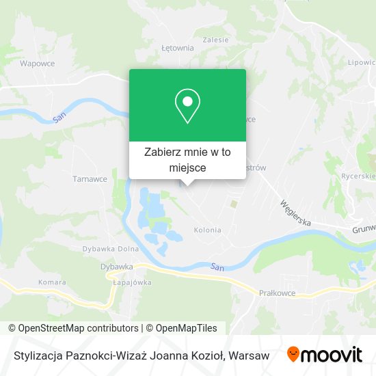 Mapa Stylizacja Paznokci-Wizaż Joanna Kozioł