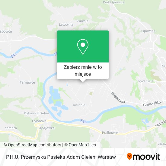 Mapa P.H.U. Przemyska Pasieka Adam Cieleń