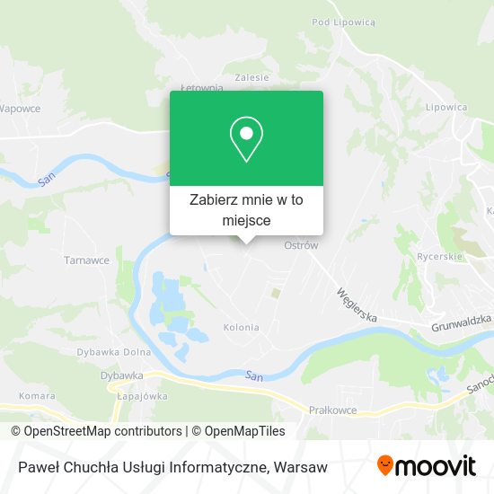 Mapa Paweł Chuchła Usługi Informatyczne