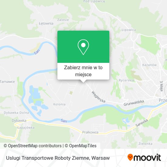 Mapa Uslugi Transportowe Roboty Ziemne