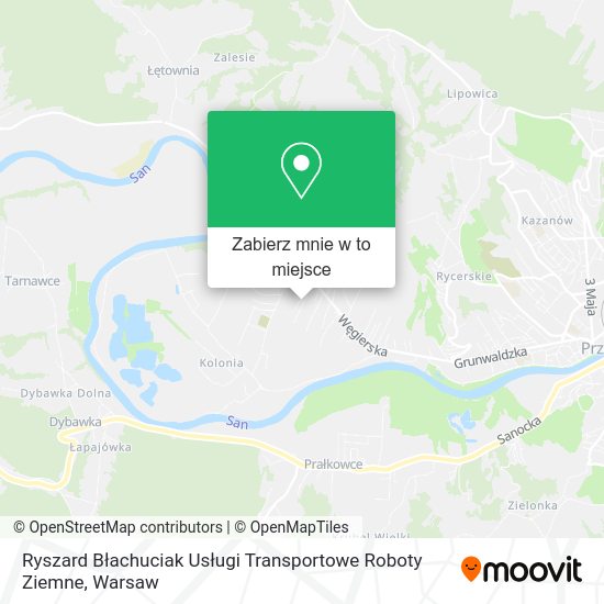 Mapa Ryszard Błachuciak Usługi Transportowe Roboty Ziemne