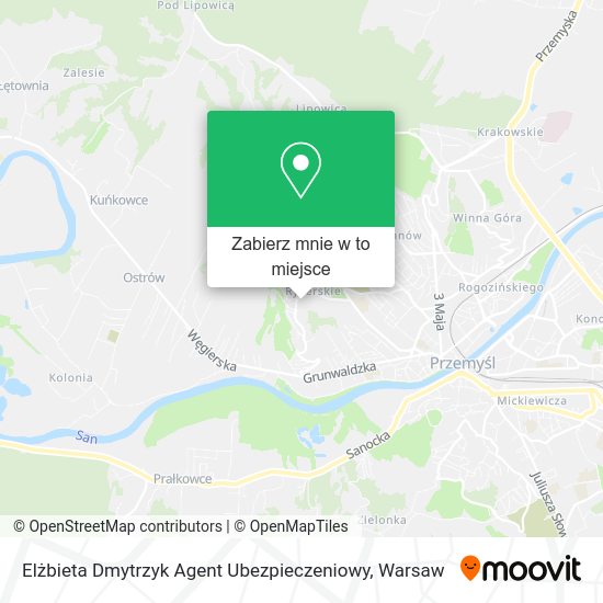 Mapa Elżbieta Dmytrzyk Agent Ubezpieczeniowy