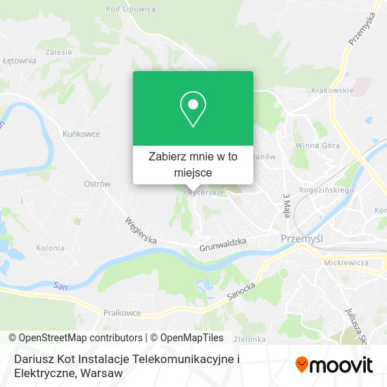 Mapa Dariusz Kot Instalacje Telekomunikacyjne i Elektryczne