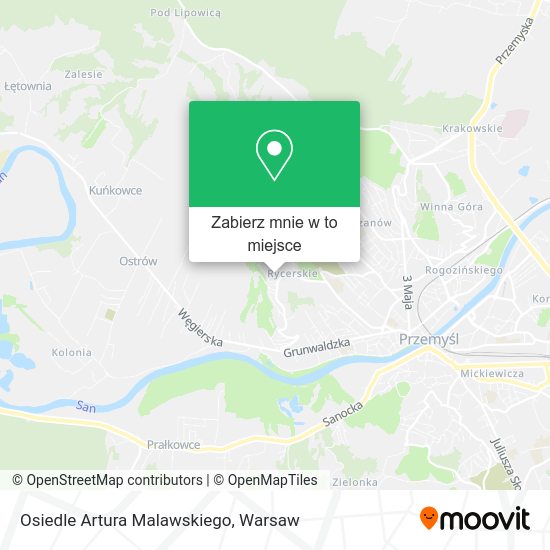 Mapa Osiedle Artura Malawskiego