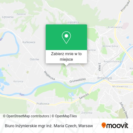 Mapa Biuro Inżynierskie mgr inż. Maria Czech