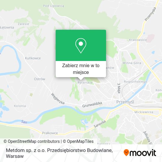 Mapa Metdom sp. z o.o. Przedsiębiorstwo Budowlane