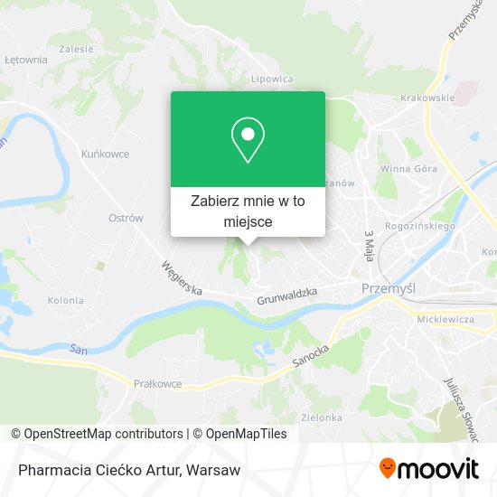 Mapa Pharmacia Ciećko Artur