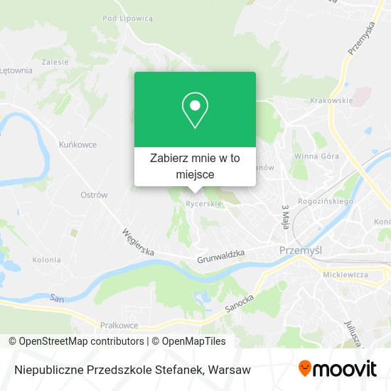 Mapa Niepubliczne Przedszkole Stefanek