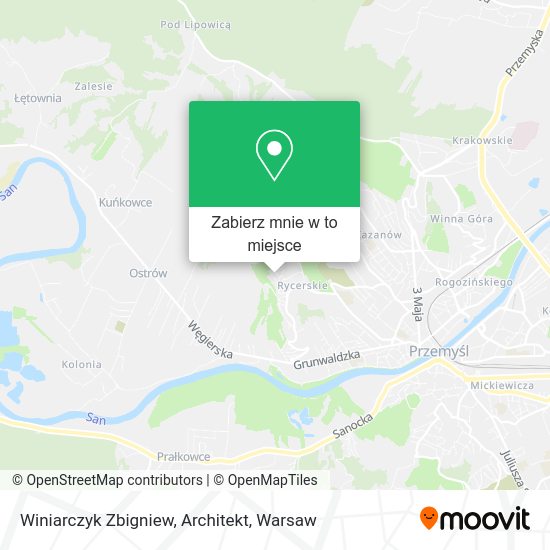 Mapa Winiarczyk Zbigniew, Architekt