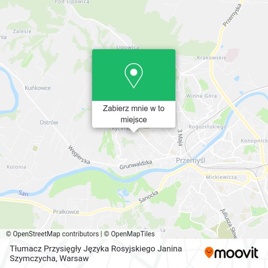 Mapa Tłumacz Przysięgły Języka Rosyjskiego Janina Szymczycha