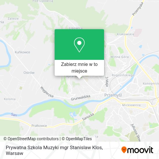 Mapa Prywatna Szkola Muzyki mgr Stanislaw Klos