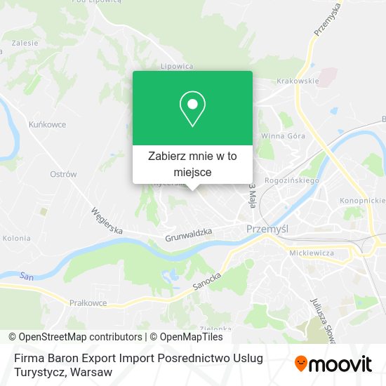 Mapa Firma Baron Export Import Posrednictwo Uslug Turystycz