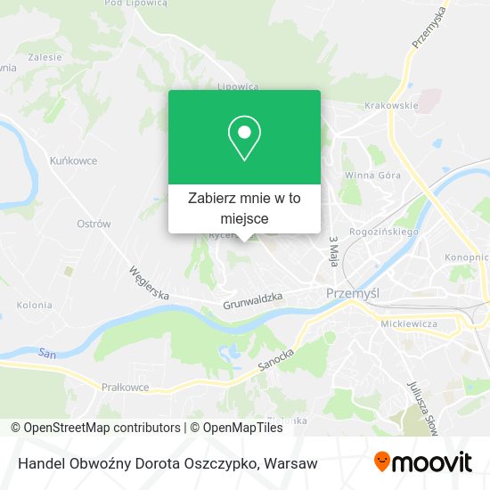 Mapa Handel Obwoźny Dorota Oszczypko