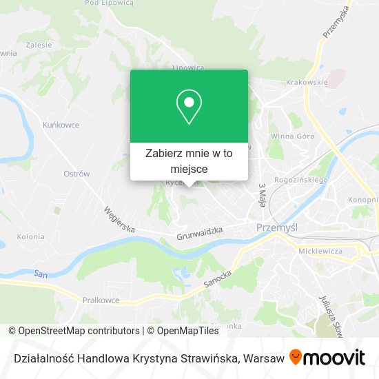 Mapa Działalność Handlowa Krystyna Strawińska