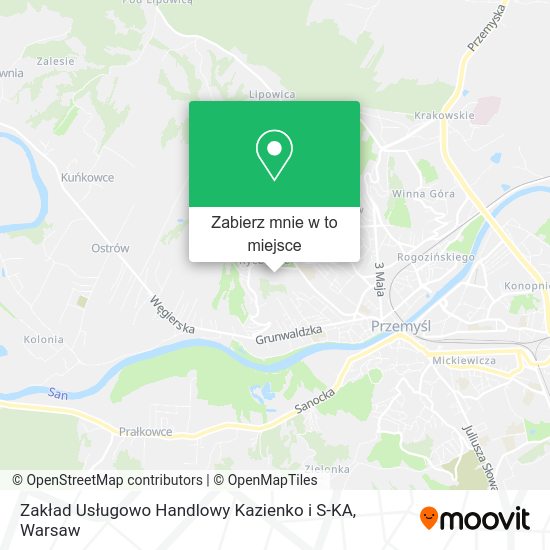 Mapa Zakład Usługowo Handlowy Kazienko i S-KA