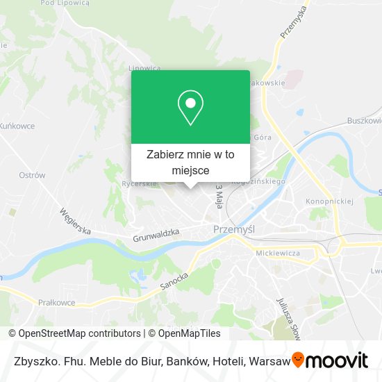 Mapa Zbyszko. Fhu. Meble do Biur, Banków, Hoteli