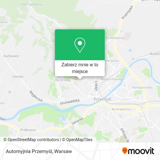 Mapa Automyjnia Przemyśl